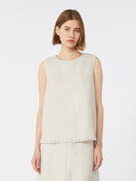 max mara cotton and linen basketweave top for women