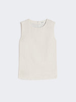 max mara cotton and linen basketweave top for women