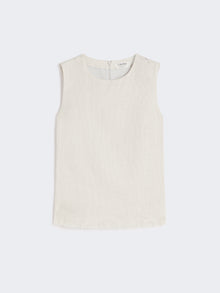 max mara cotton and linen basketweave top for women