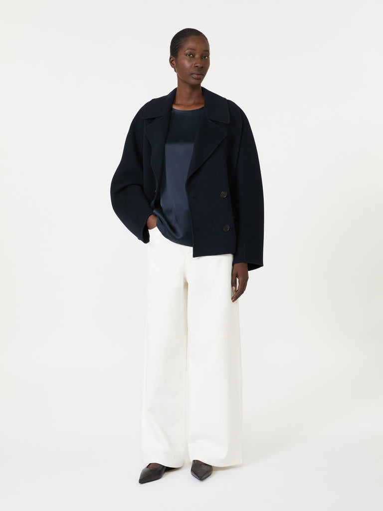 max mara viscose satin blouse