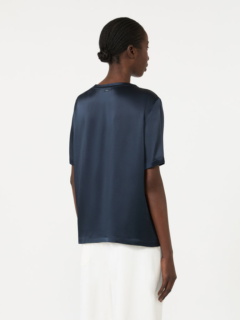 max mara viscose satin blouse