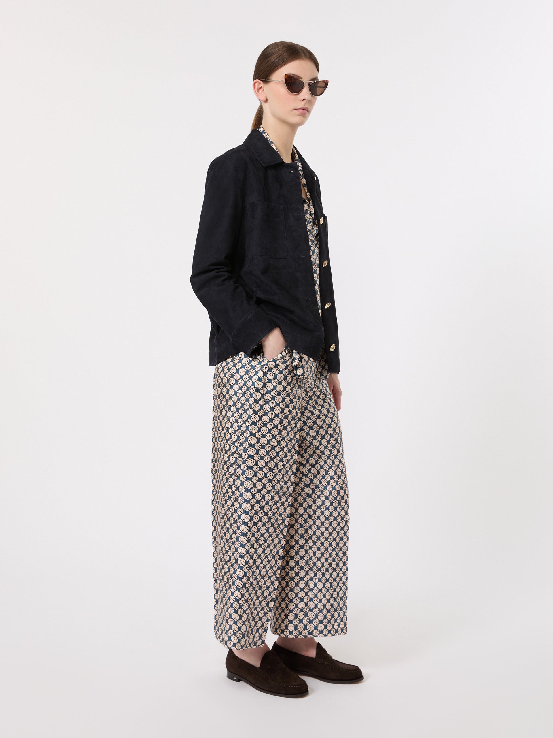max mara printed silk top for women