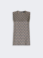 max mara printed silk twill top for women