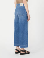 max mara cotton and linen denim jeans for women