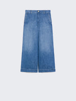 max mara cotton and linen denim jeans for women