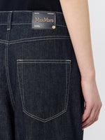 max mara cotton denim wide-leg jeans for women