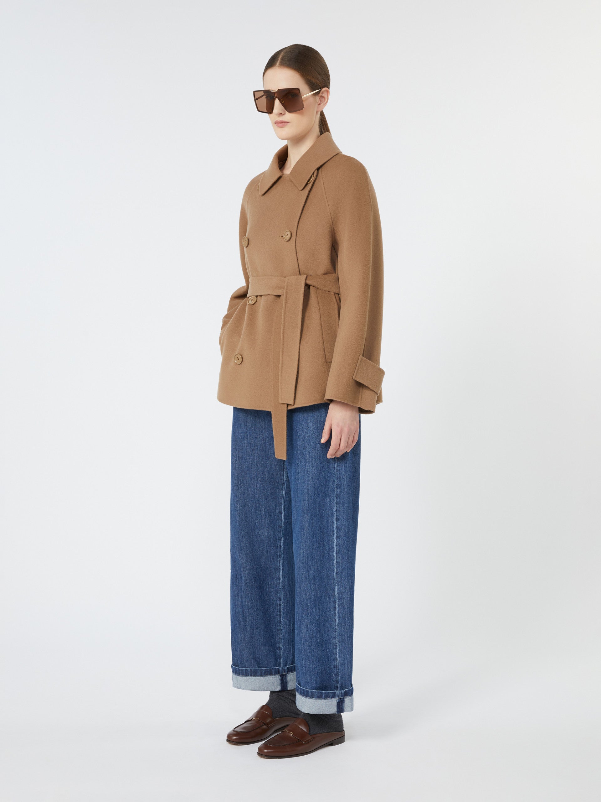Wide-Fit Denim Jeans for Women - Ultramarine - Max Mara UAE