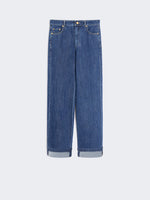 Wide-Fit Denim Jeans for Women - Ultramarine - Max Mara UAE