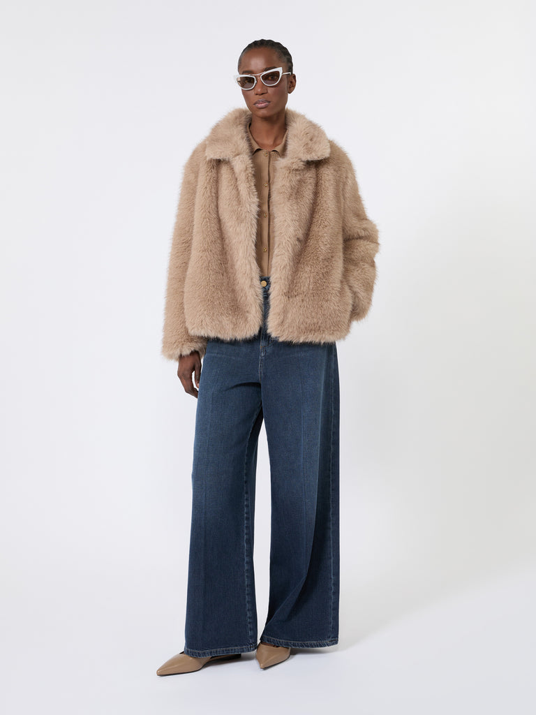 max mara wide, cotton denim jeans
