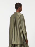 max mara silk-blend organza shirt for women