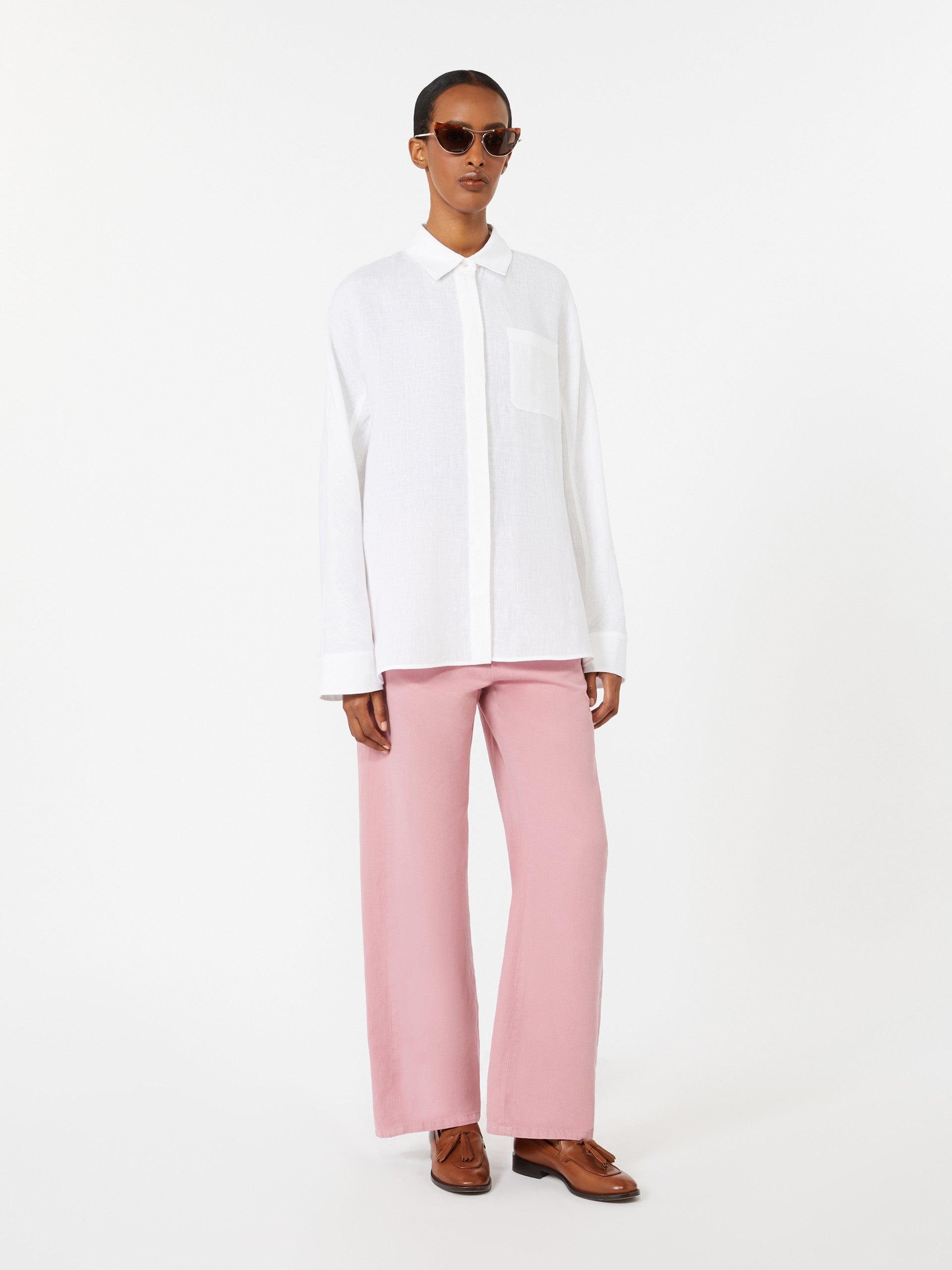max mara linen canvas shirt for women