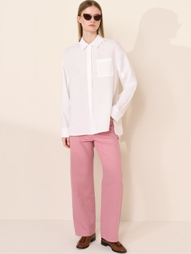 max mara linen canvas shirt for women
