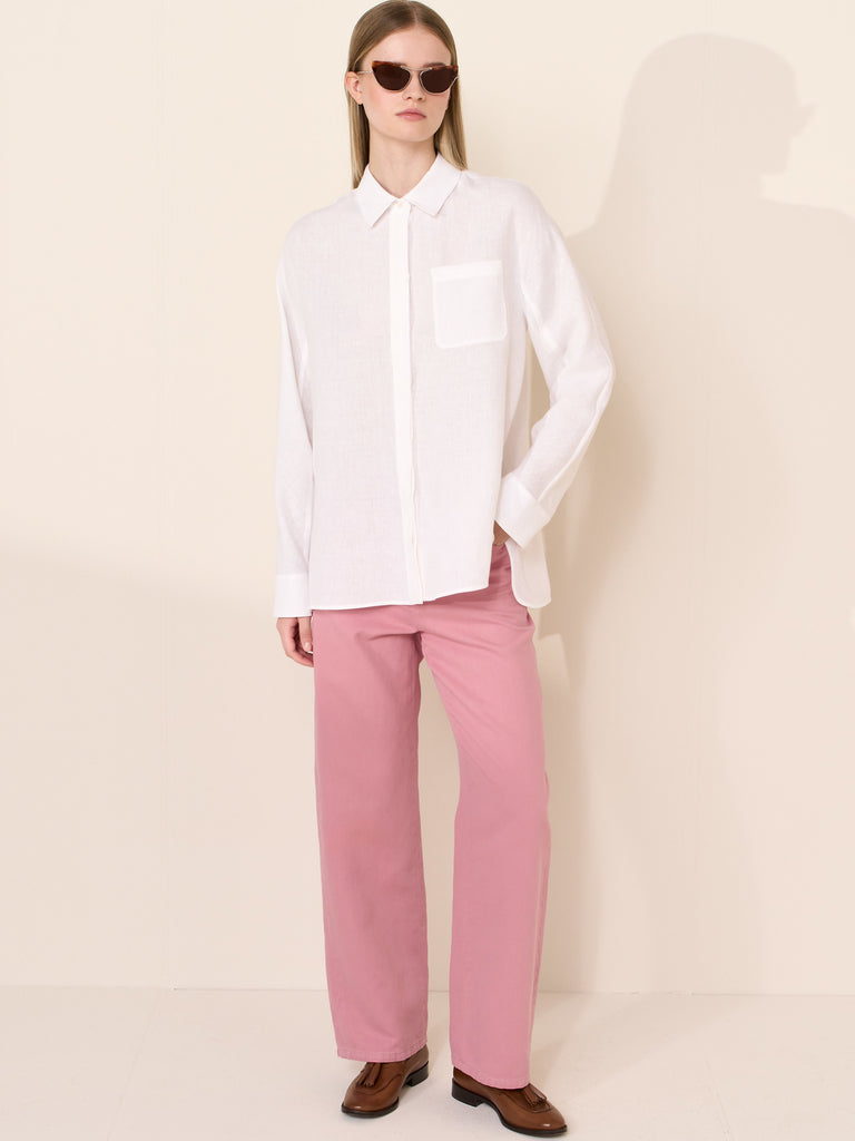 max mara linen canvas shirt