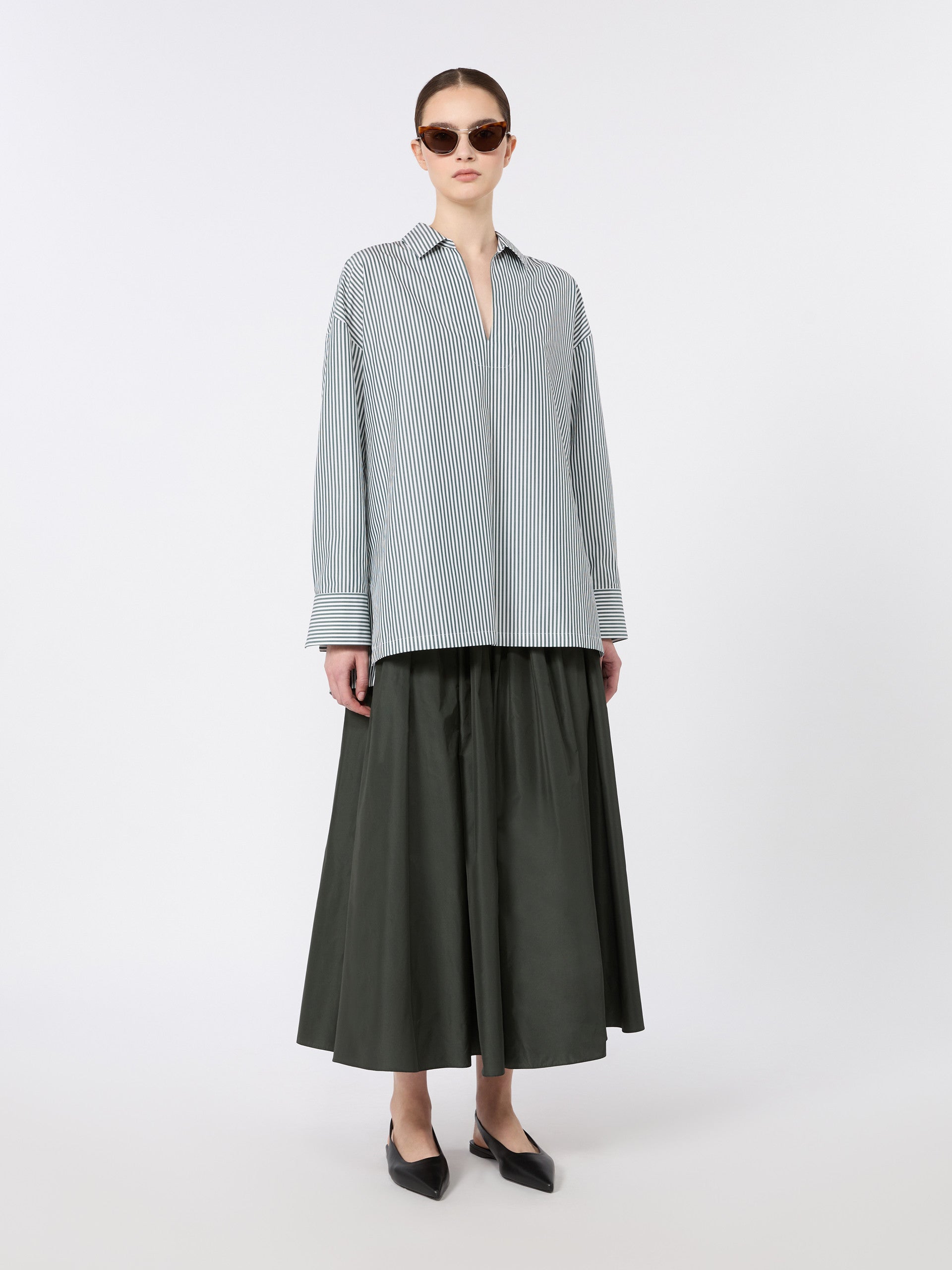 max mara cotton poplin blouse for women