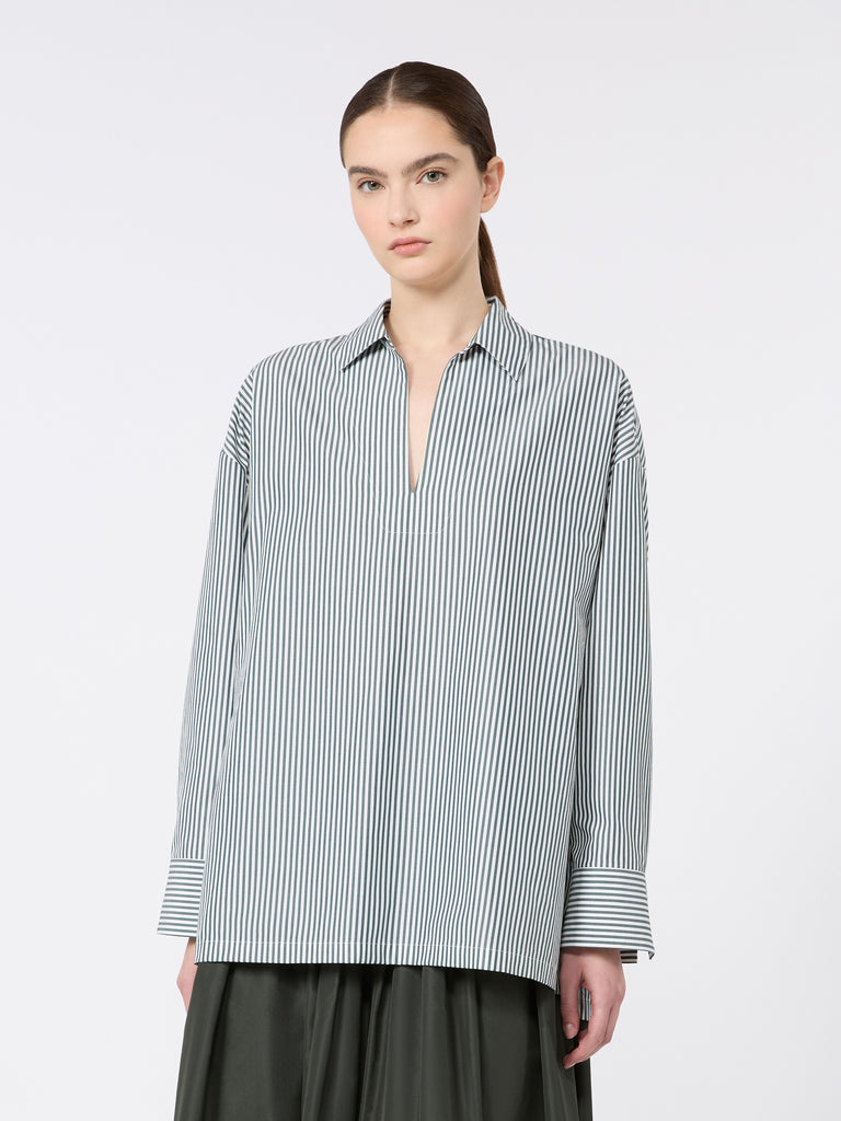 max mara cotton poplin blouse