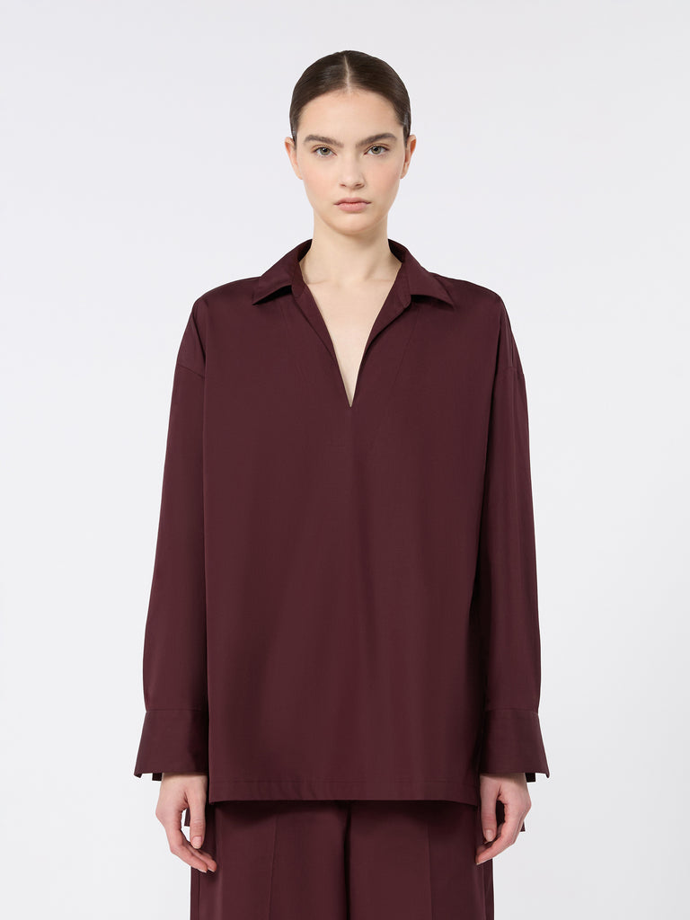 max mara cotton poplin blouse
