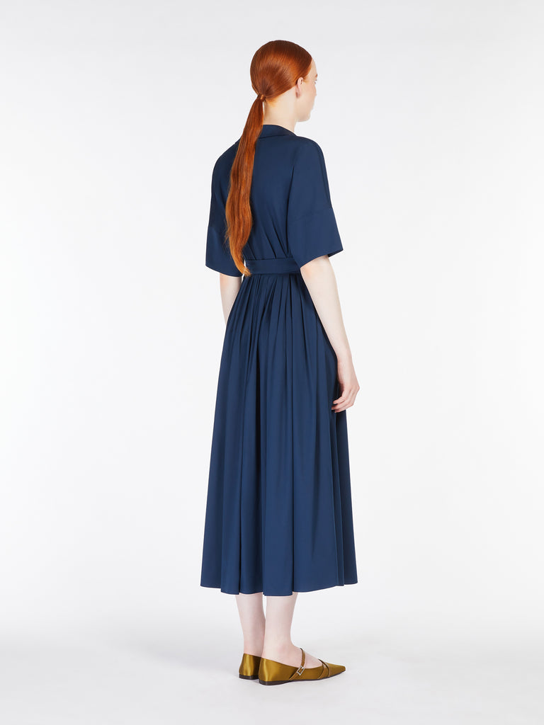 max mara stretch poplin wrap dress