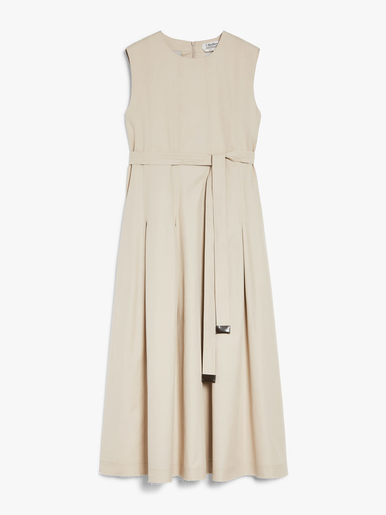 max mara sleeveless twill dress