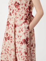 max mara printed ramie canvas dress for women