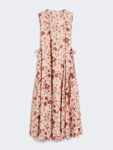 Printed Ramie Canvas Dress for Women - Pink - Max Mara UAE