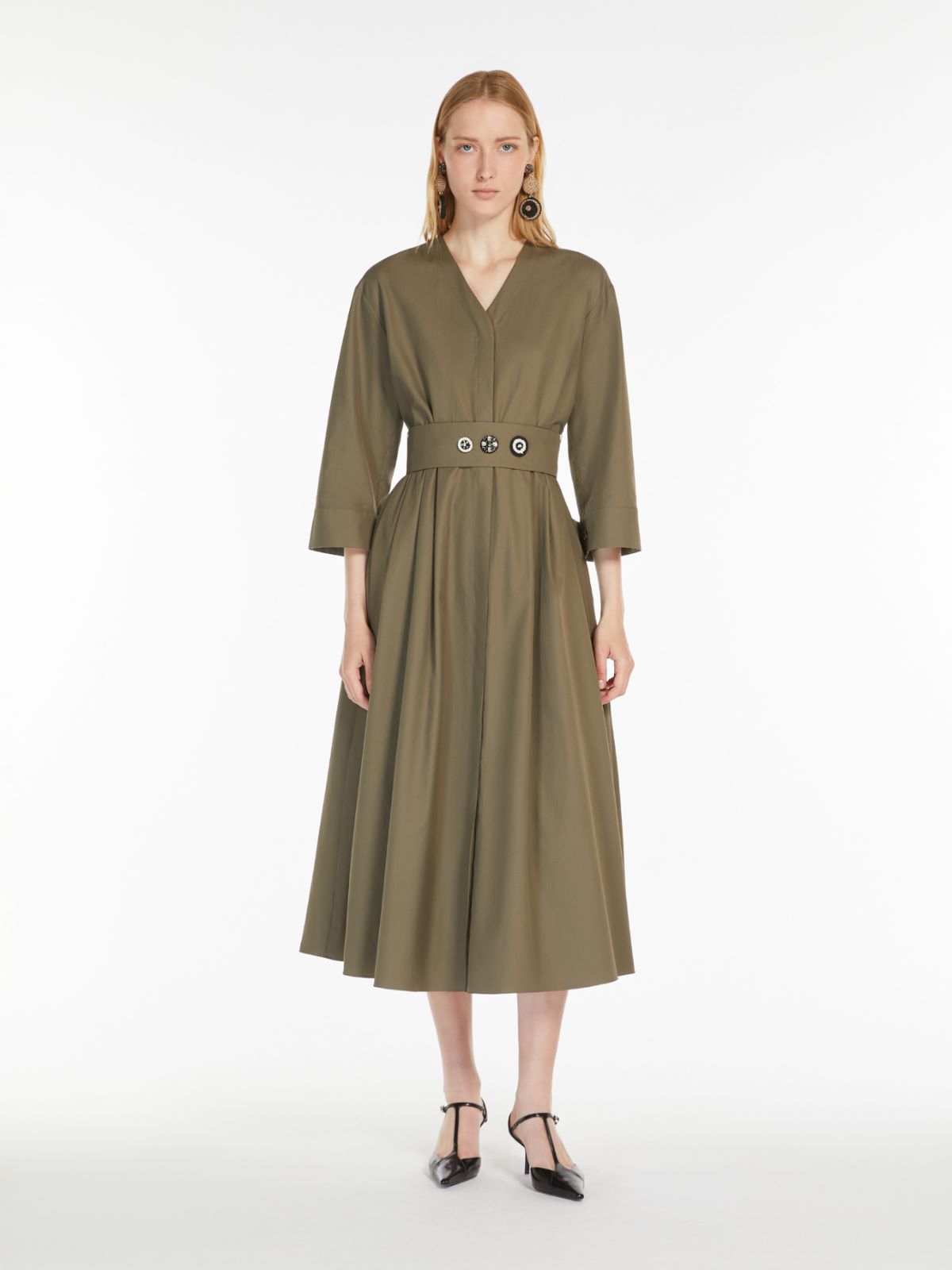 Cotton shirt dress