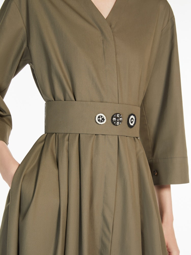 Cotton shirt dress