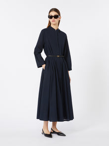 max mara long cotton voile dress for women