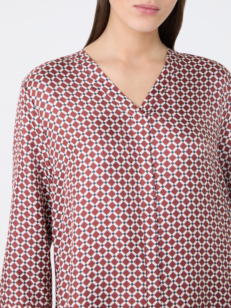 max mara printed silk dress