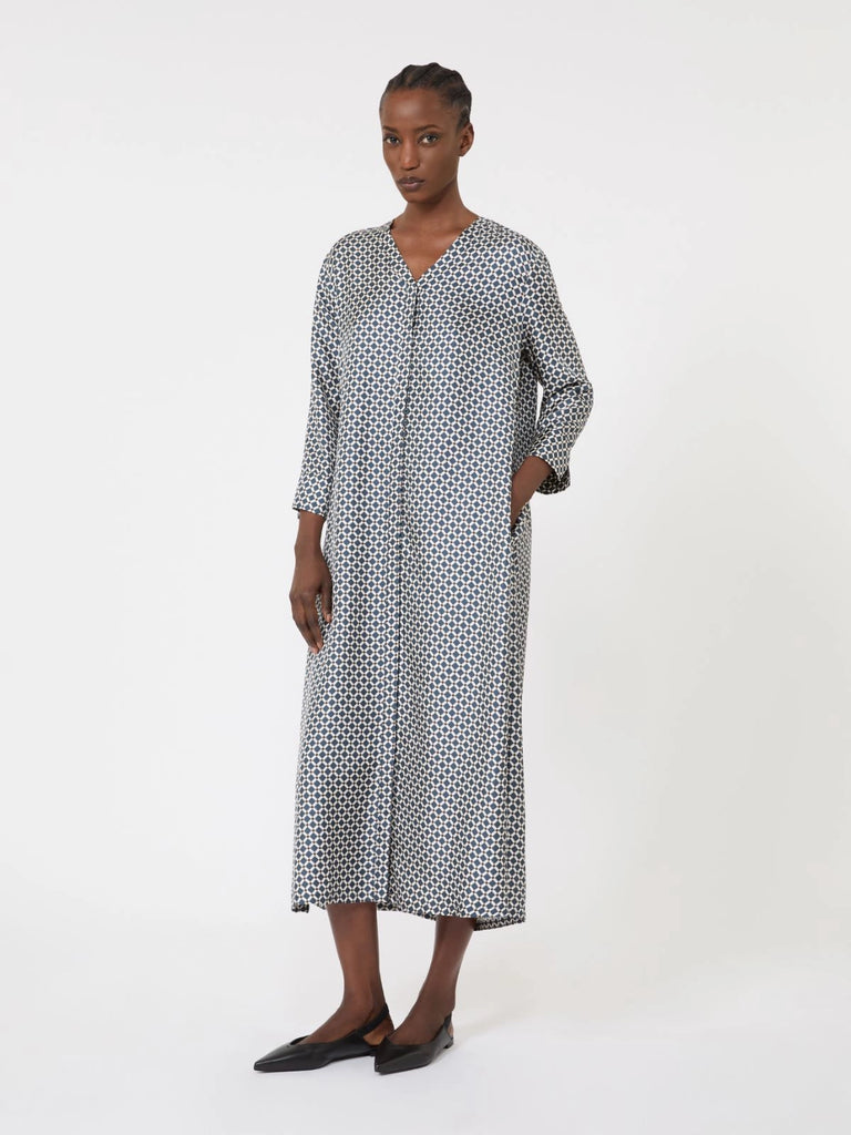 max mara printed silk dress