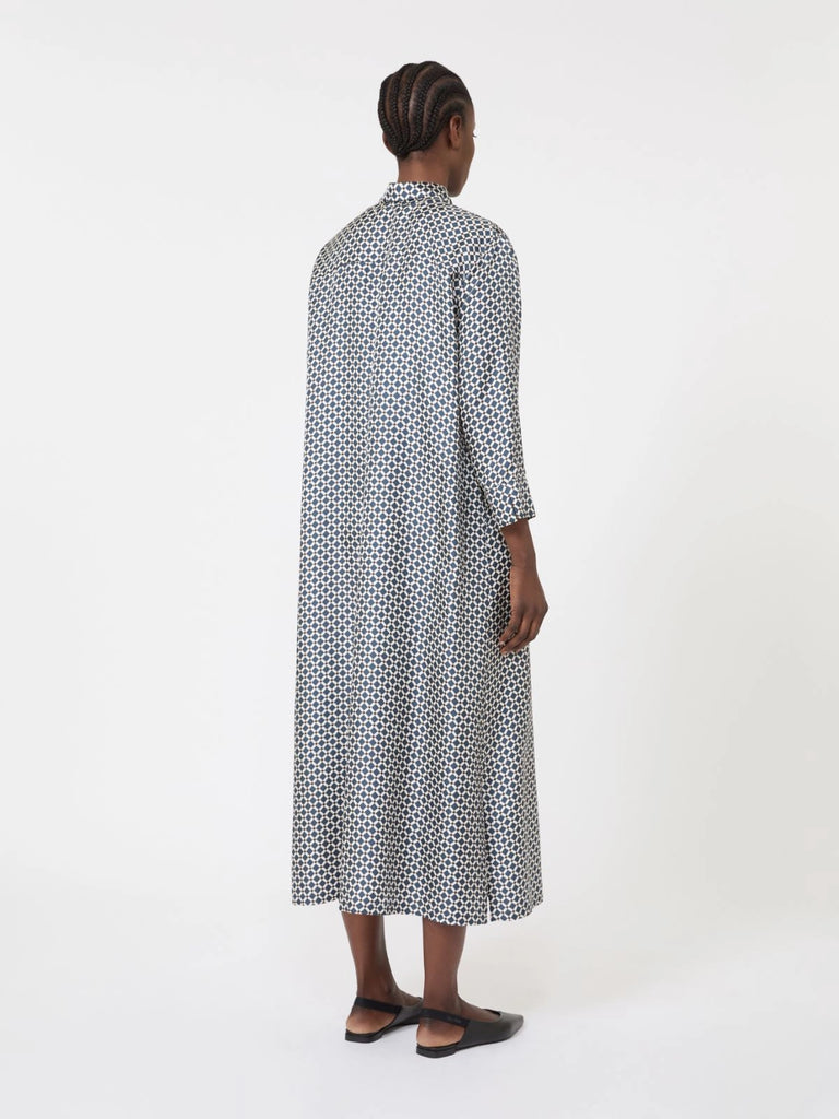 max mara printed silk dress