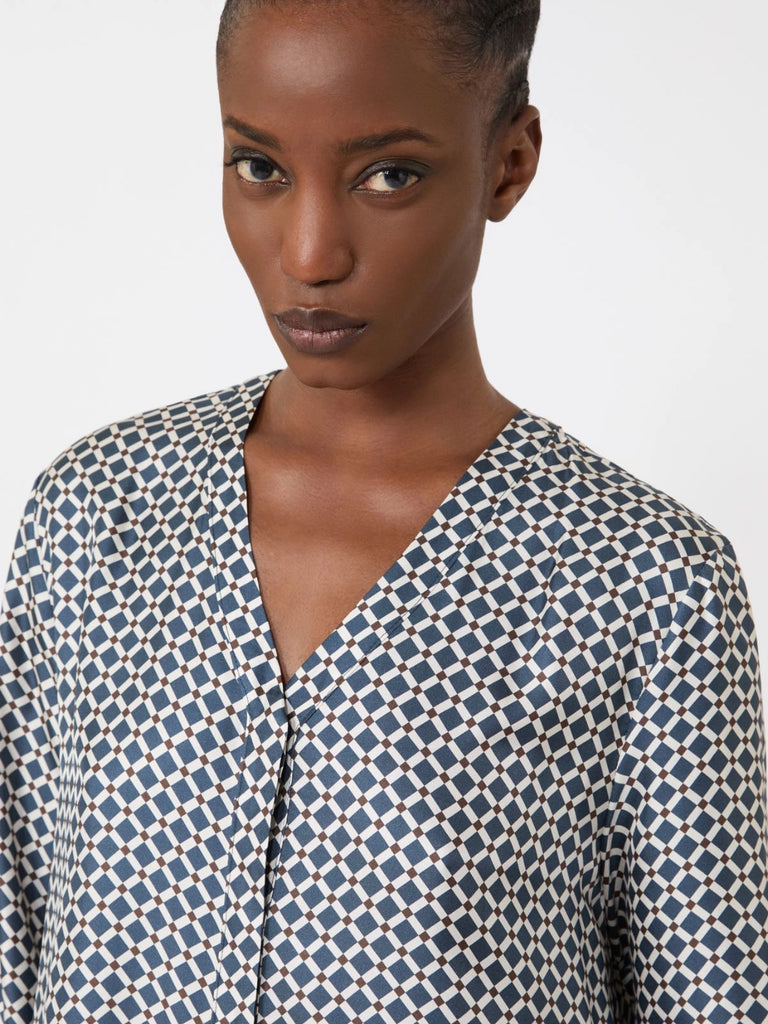 max mara printed silk dress