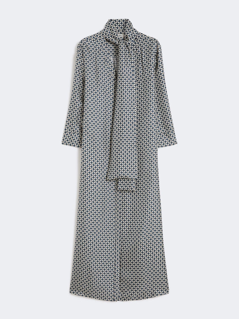 max mara printed silk dress