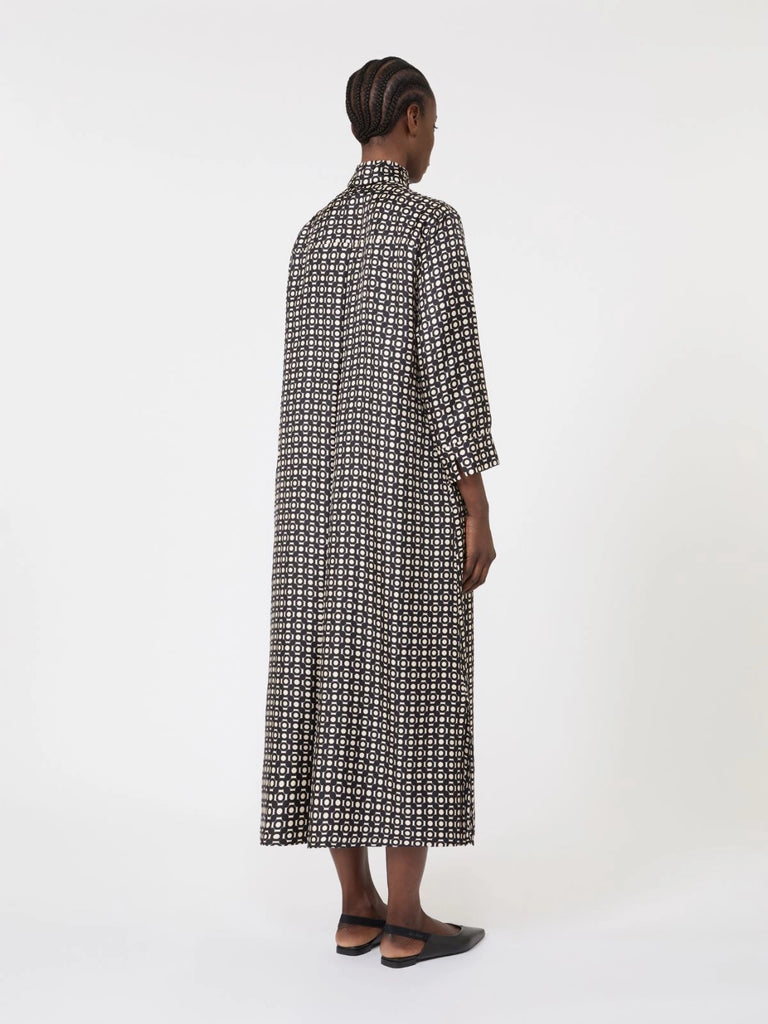 max mara printed silk dress