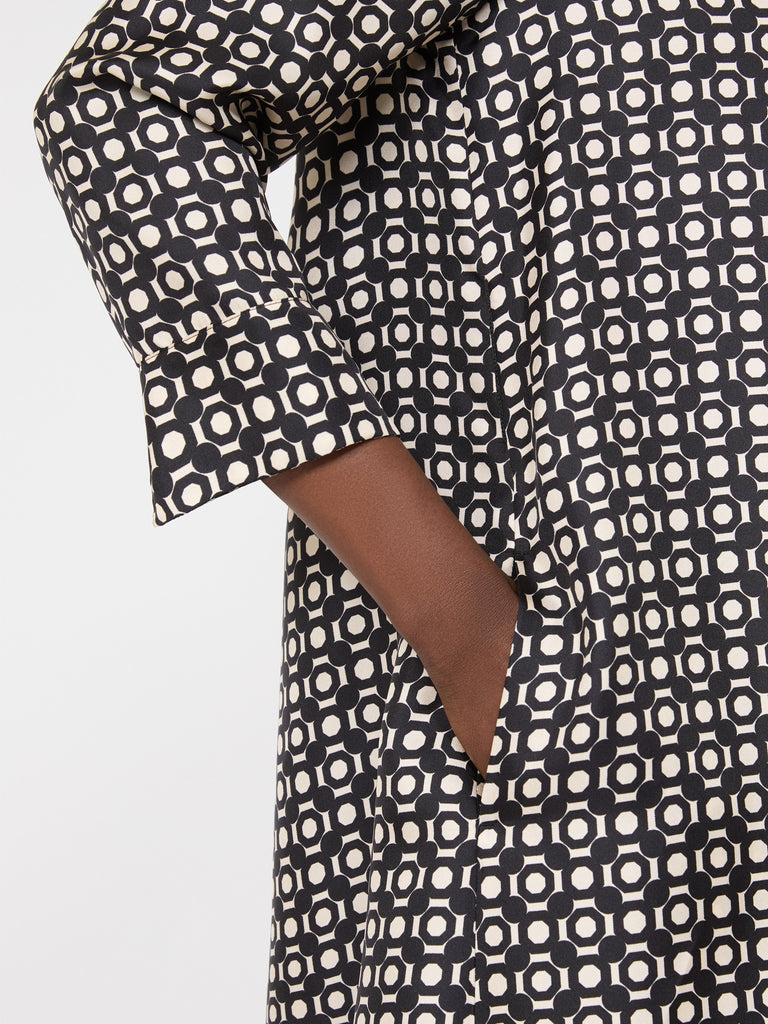 max mara printed silk dress