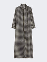 Printed Silk Dress for Women - Black - Max Mara UAE