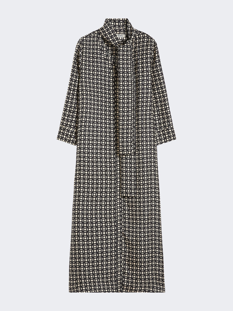 max mara printed silk dress