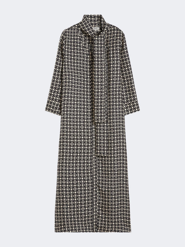 max mara printed silk dress