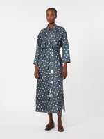 max mara printed silk twill dress for women