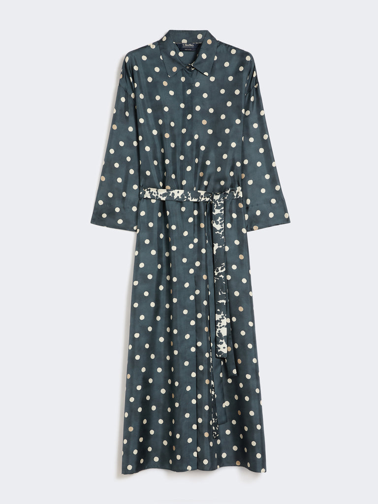 max mara printed silk twill dress
