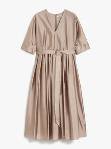 Long Silk Organza Dress for Women - Antique Rose - Max Mara UAE