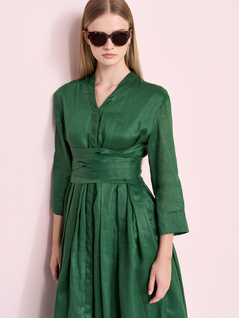 max mara ramie canvas dress for women