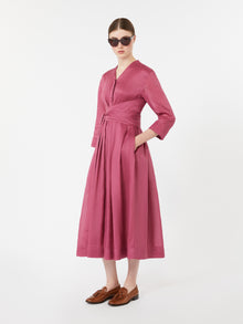 Ramie Canvas Dress for Women - Cyclamen - Max Mara UAE