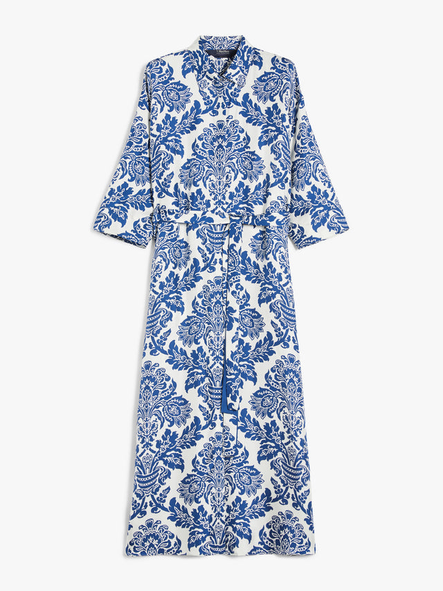 max mara printed silk shirt dress for women