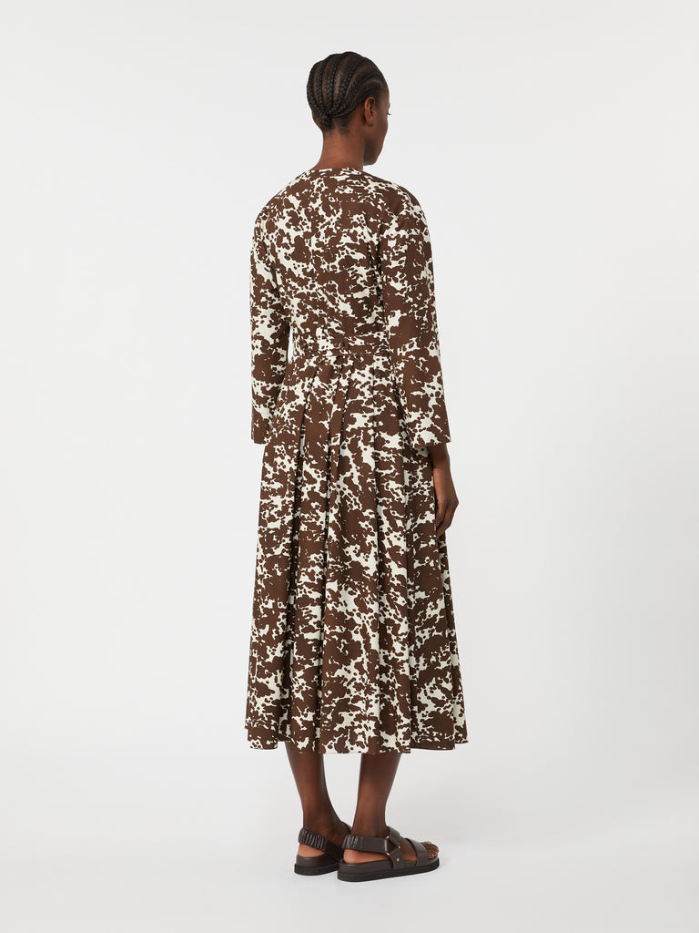 max mara printed poplin dress