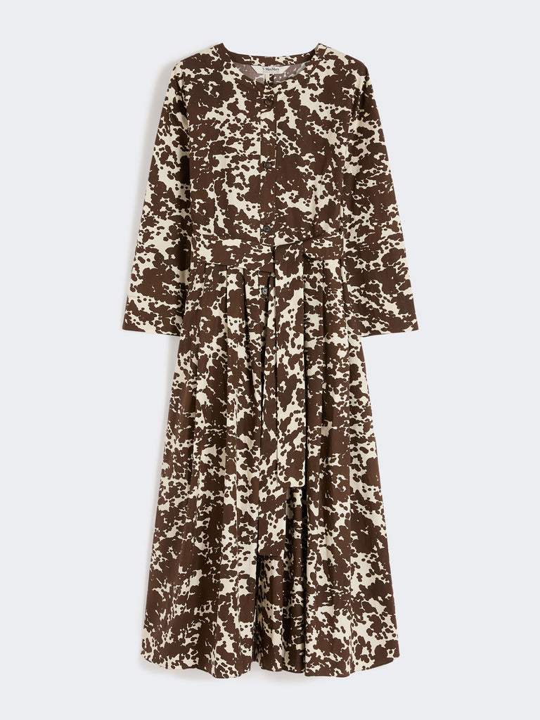 max mara printed poplin dress