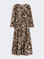Printed poplin dress