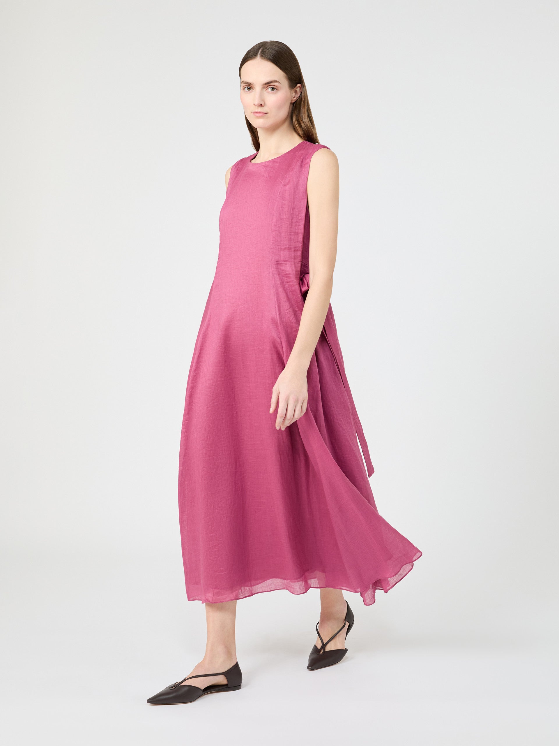 max mara long ramie dress for women