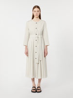 Cotton Poplin Dress for Women - Ice - Max Mara UAE