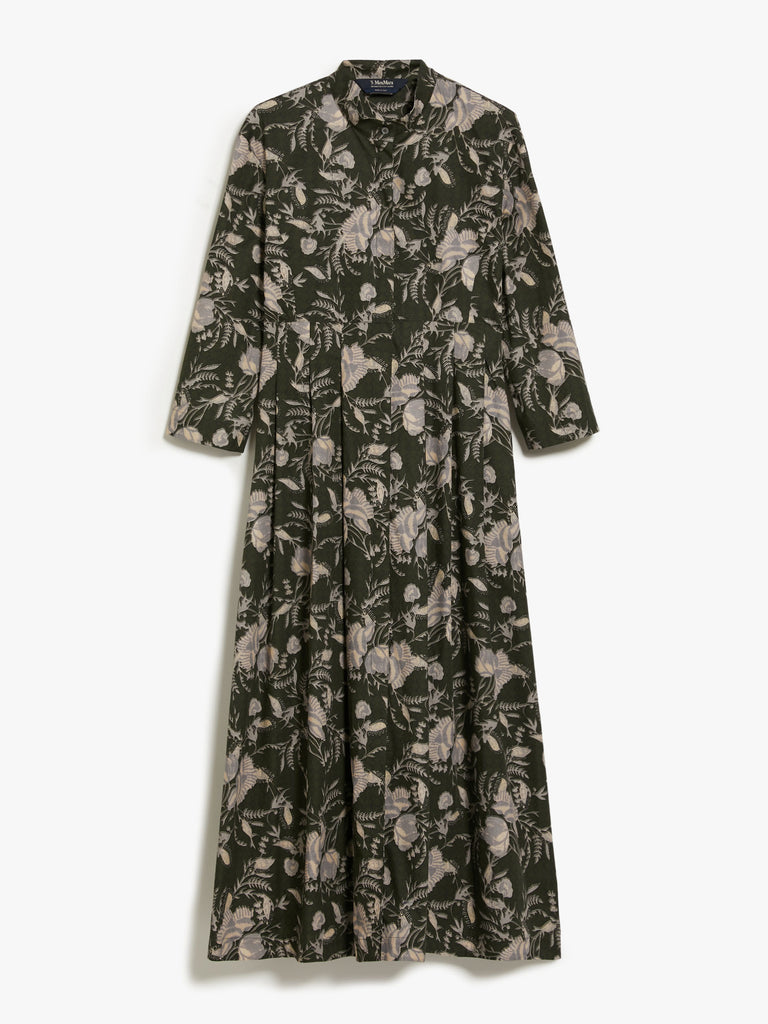 Printed poplin dress