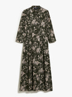 Printed poplin dress